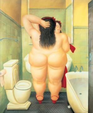 The Bath Artwork by Fernando Botero