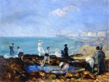 Beach At Dieppe Artwork by William James Glackens