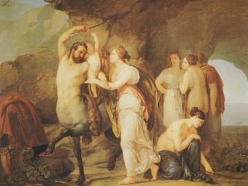 The Education of Achilles Artwork by Francesco Paolo Hayez