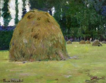Haystacks in Giverny, France Artwork by Theodore Wendel