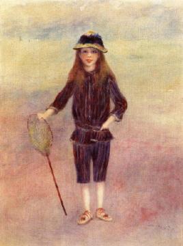 The Little Fishergirl Artwork by Pierre Auguste Renoir