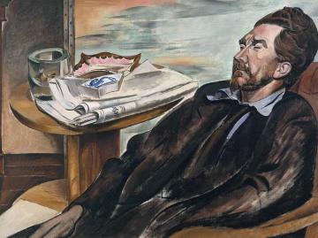 Ezra Pound Artwork by Wyndham Lewis