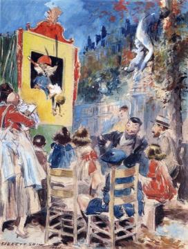 Punch and Judy Artwork by Everett Shinn