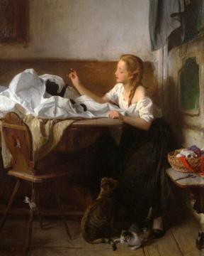 Playful Companions Artwork by Ludwig Vollmar