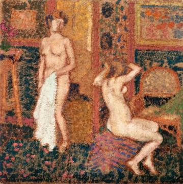 Nudes in the Studio Artwork by Georges Lemmen