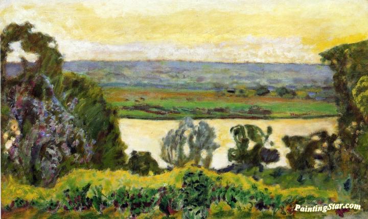 Landscape at Vernon Artwork by Pierre Bonnard