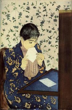 The Letter Artwork by Mary Cassatt