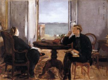 Interior at Arcachon Artwork by Edouard Manet