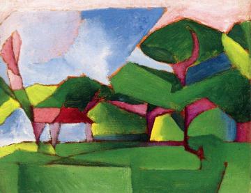 Abstract Landscape Artwork by Morton Livingston Schamberg