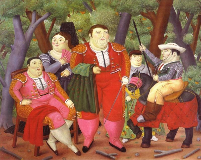 Lefty And His Gang, 1987 Artwork by Fernando Botero