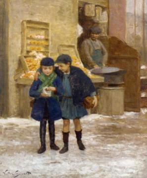 Sharing The Treats Artwork by Victor Gabriel Gilbert