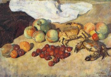 Still Life With Crabs Artwork by Ilya Mashkov