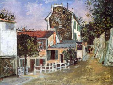 The Lapin Agile Artwork by Maurice Utrillo
