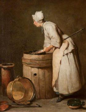 The Scullery Maid Artwork by Jean-Baptiste-Simeon Chardin