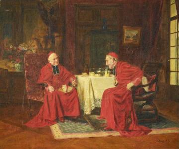 A Cozy Chat Artwork by Victor Marais-Milton