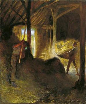 In the Barn Artwork by Sir George Clausen