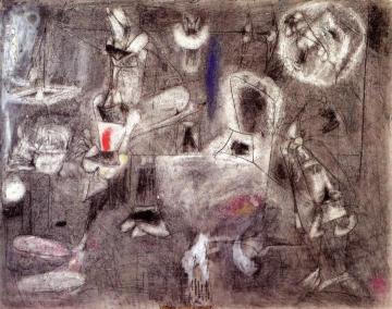 Two Figures In An Interior Artwork by Arshile Gorky