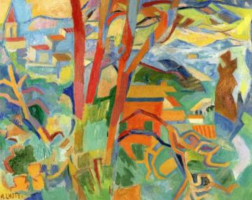 La Cadiere, Village and Forest Artwork by André Lhote