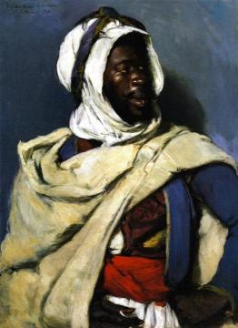 Head Of An Algerian Artwork by Elizabeth Nourse