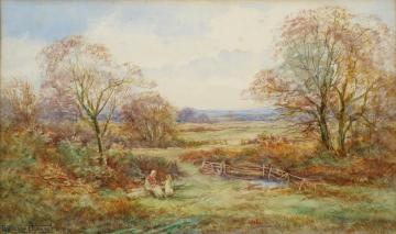 English Landscape Artwork by Henry John Sylvester Stannard
