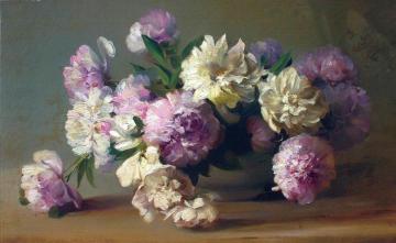 Peonies in a Bowl Artwork by Charles Ethan Porter