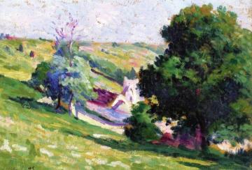 Moulineaux, le Bouque de l'Arbres à l'Entrée du Village Artwork by Maximilien Luce