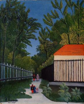 Walking in the Parc Montsouris Artwork by Henri Rousseau
