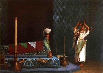 The Sorrow of Akhbar Artwork by Jean Leon Gerome