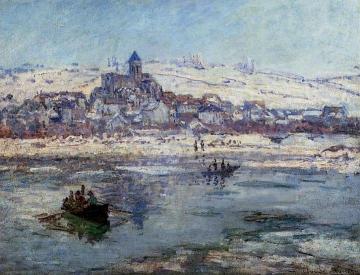 Vetheuil in Winter Artwork by Claude Oscar Monet