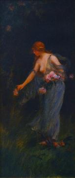 In The Garden Artwork by Charles Courtney Curran