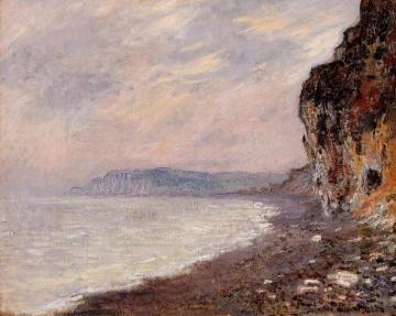Cliffs at Pourville in the Fog Artwork by Claude Oscar Monet