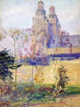Study For "the Cathedral,tours" Artwork by Guy Orlando Rose