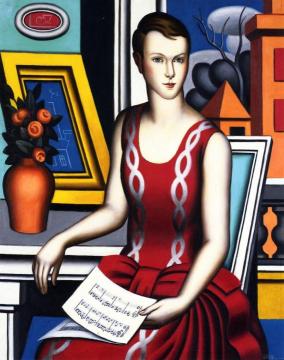 Gir With Score Artwork by Jean Metzinger