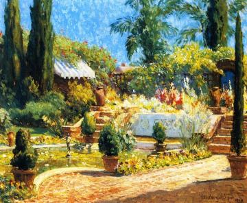 In a Garden, San Diego Artwork by Colin Campbell Cooper