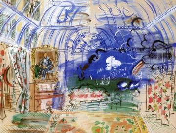 Les Fiancés du Havre (proposal for a mural) Artwork by Raoul Dufy
