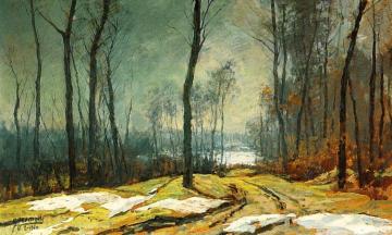 Road in Lagone Artwork by Luigi Comoli