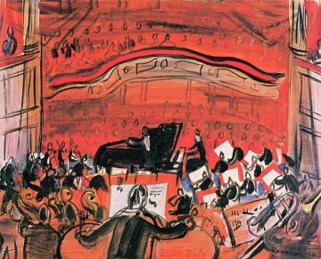 Red Concert Artwork by Raoul Dufy