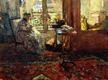 Seamstress in front of the Window Artwork by Edouard Vuillard