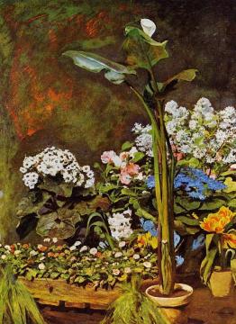 Arum and Conservatory Plants Artwork by Pierre Auguste Renoir
