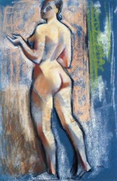 Standing Nude Artwork by André Lhote