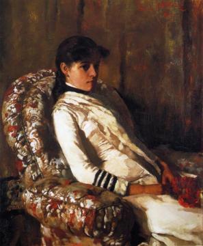Portrait of Mrs. Tarbell (as a Girl) Artwork by Edmund Tarbell