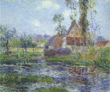 Hendreville by the Eure River Artwork by Gustave Loiseau
