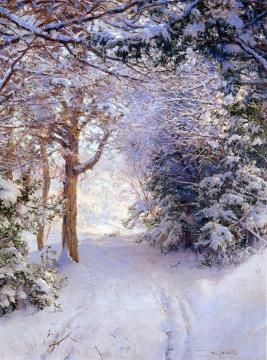 Snowy Landscape Artwork by Walter Launt Palmer