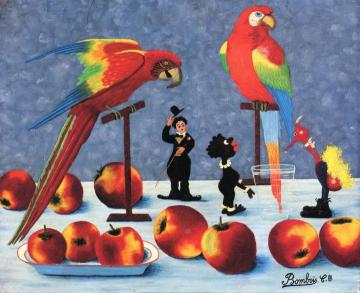 Charlie Chaplin Artwork by Camille Bombois