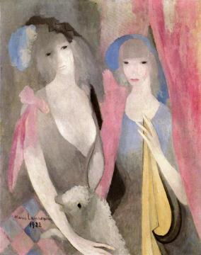 Shepherdesses Artwork by Marie Laurencin