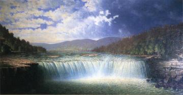 Falls Of The Cumberland River, Whitley County, Kentucky Artwork by Carl Christian Brenner