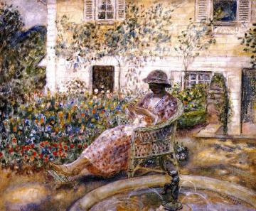 The Fountain Artwork by Frederick Carl Frieseke