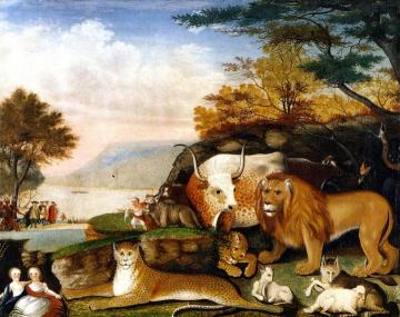 Peaceable Kingdom Artwork by Edward Hicks