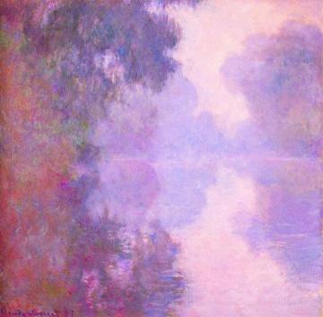 Misty morning on the Seine Artwork by Claude Oscar Monet