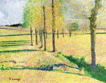 Lane of Willows at Cailhau Artwork by Achille Lauge